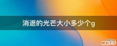 消逝的光芒大小多少个g