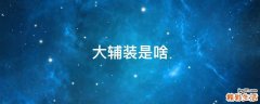 大辅装是啥