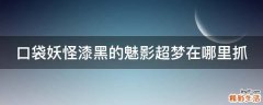 口袋妖怪漆黑的魅影超梦在哪里抓