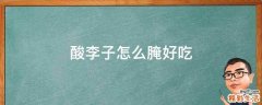 酸李子怎么腌好吃