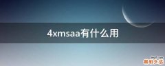 4xmsaa有什么用