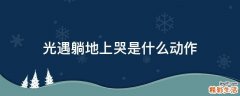 光遇躺地上哭是什么动作