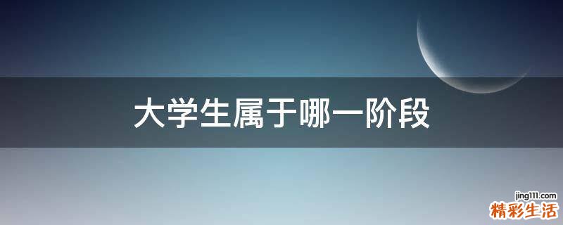 大学生属于哪一阶段