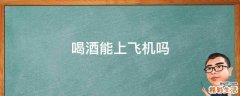 喝酒能上飞机吗