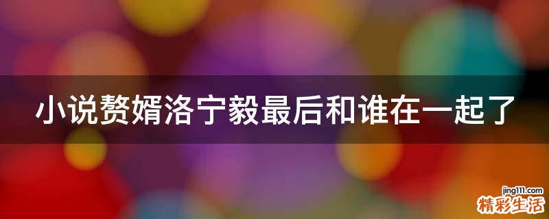 小说赘婿洛宁毅最后和谁在一起了