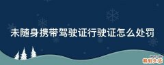 未随身携带驾驶证行驶证怎么处罚
