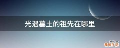 光遇墓土的祖先在哪里