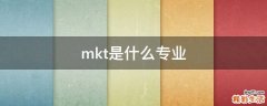 mkt是什么专业
