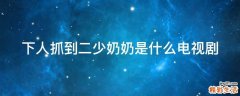 下人抓到二少奶奶是什么电视剧