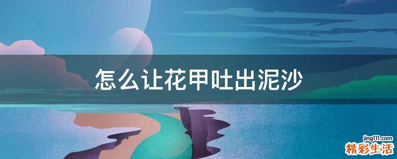 怎么让花甲吐出泥沙