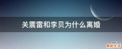 关震雷和李贝为什么离婚