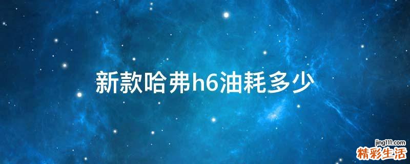 新款哈弗h6油耗多少