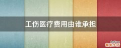 工伤医疗费用由谁承担