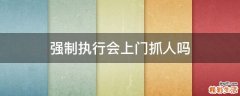 强制执行会上门抓人吗