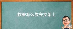 蚊香怎么放在支架上