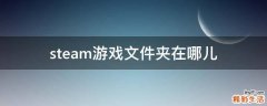 steam游戏文件夹在哪儿