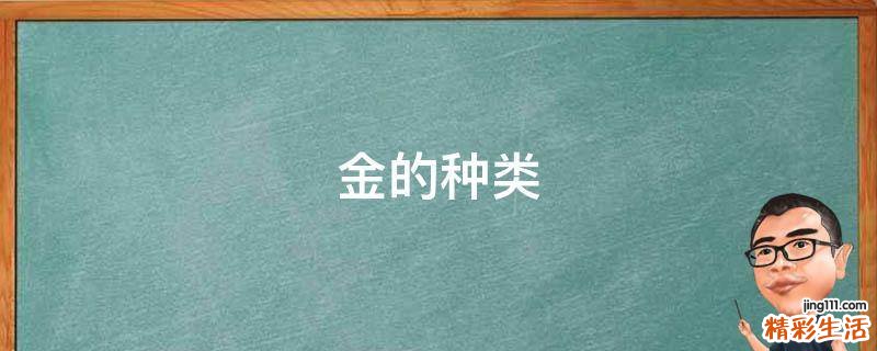 金的种类