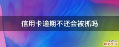信用卡逾期不还会被抓吗