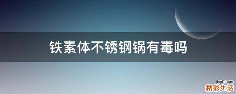 铁素体不锈钢锅有毒吗
