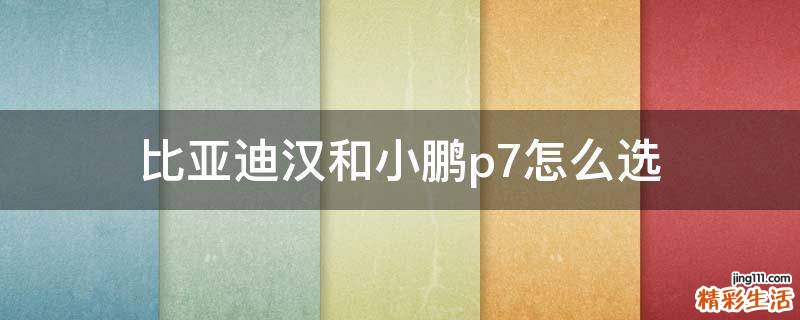 比亚迪汉和小鹏p7怎么选