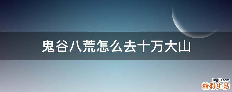 鬼谷八荒怎么去十万大山