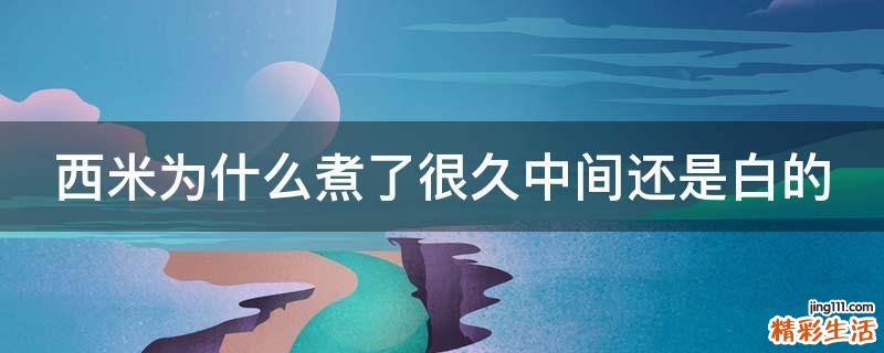 西米为什么煮了很久中间还是白的