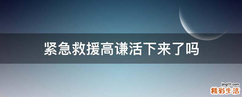 紧急救援高谦活下来了吗