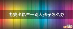 老婆出轨生一别人孩子怎么办