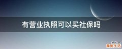 有营业执照可以买社保吗