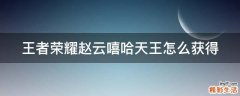 王者荣耀赵云嘻哈天王怎么获得