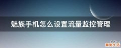 魅族手机怎么设置流量监控管理