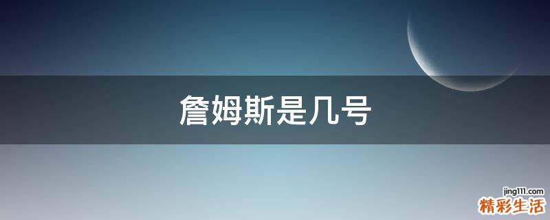 詹姆斯是几号