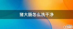 猪大肠怎么洗干净