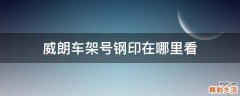 威朗车架号钢印在哪里看