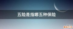 五险是指哪五种保险