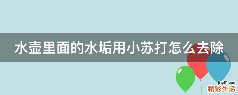 水壶里面的水垢用小苏打怎么去除