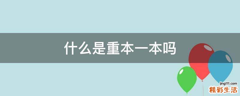 什么是重本一本吗