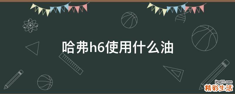 哈弗h6使用什么油