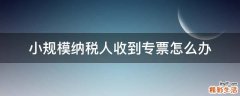 小规模纳税人收到专票怎么办