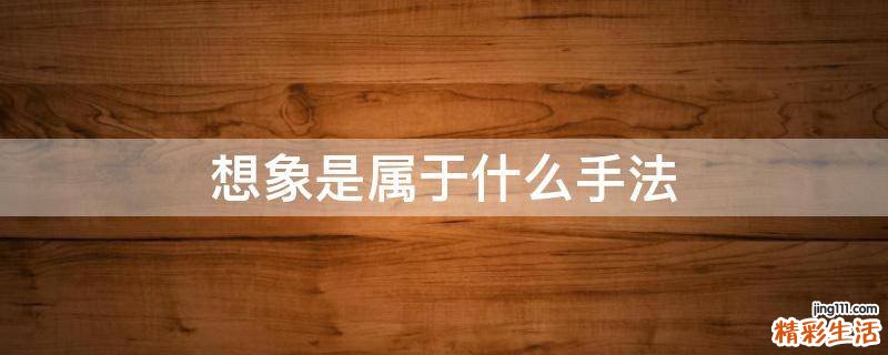 想象是属于什么手法