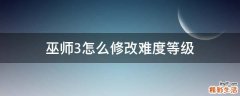 巫师3怎么修改难度等级