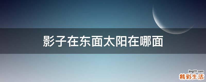 影子在东面太阳在哪面