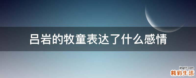 吕岩的牧童表达了什么感情