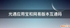 光遇应用宝和网易版本互通吗