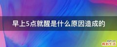 早上5点就醒是什么原因造成的