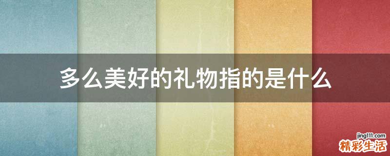 多么美好的礼物指的是什么