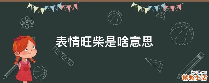 表情旺柴是啥意思