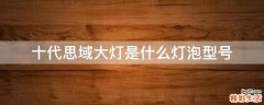 十代思域大灯是什么灯泡型号