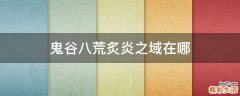 鬼谷八荒炙炎之域在哪