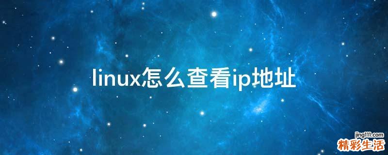 linux怎么查看ip地址